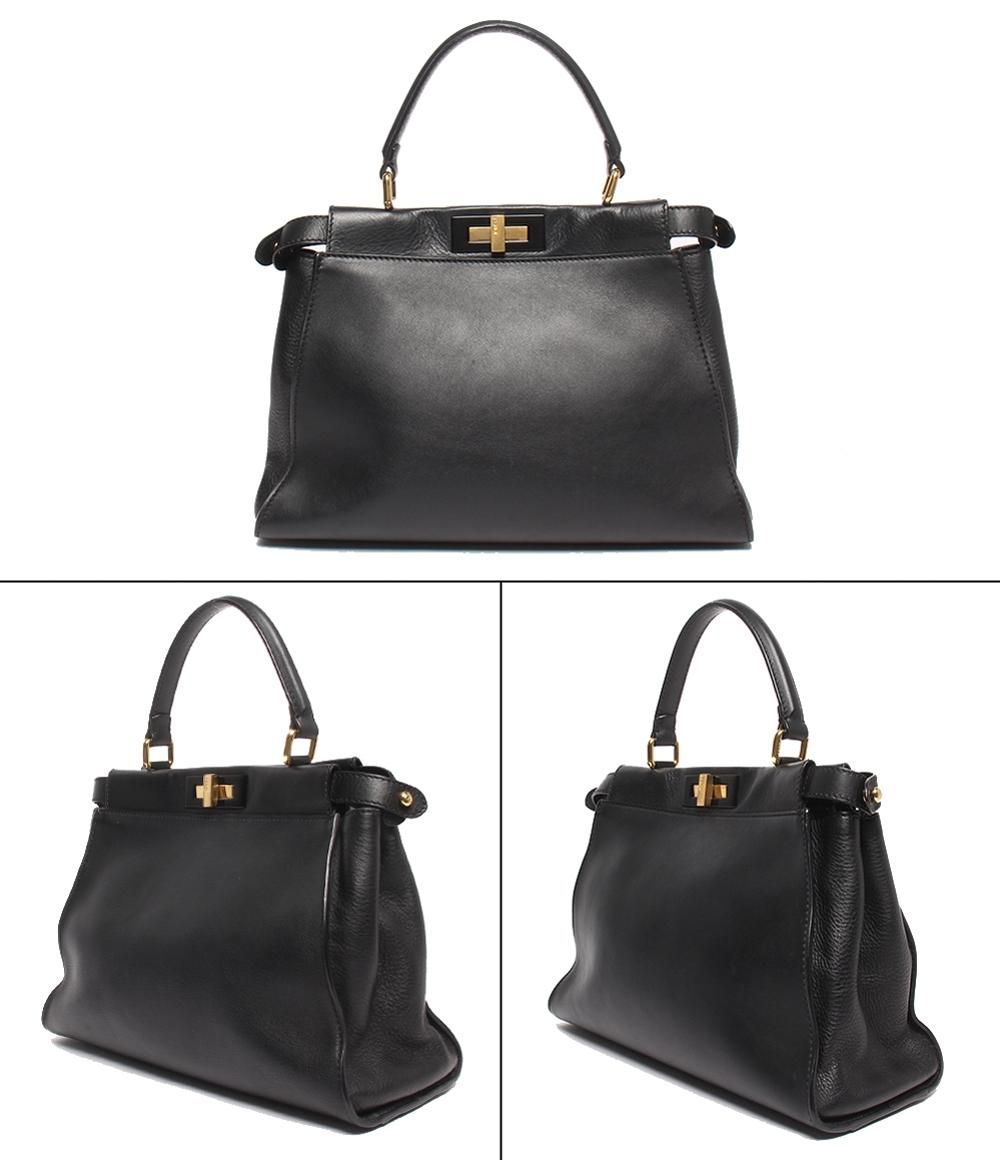 美品　フェンディ　エピ　ショルダーバッグ　2way FF金具　A4 斜めがけ　黒 FENDI - フェンディ 2WAYハンドバッグ ショルダーバッグ 肩掛け