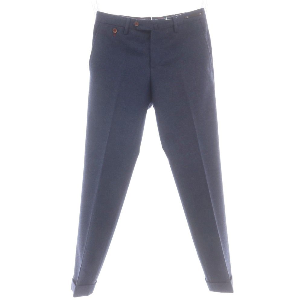 ピーティーゼロウーノ PT 01 Paisley Chino SUPER 110’S ウール ドレススラックスパンツ ネイビー サイズ46 メンズ