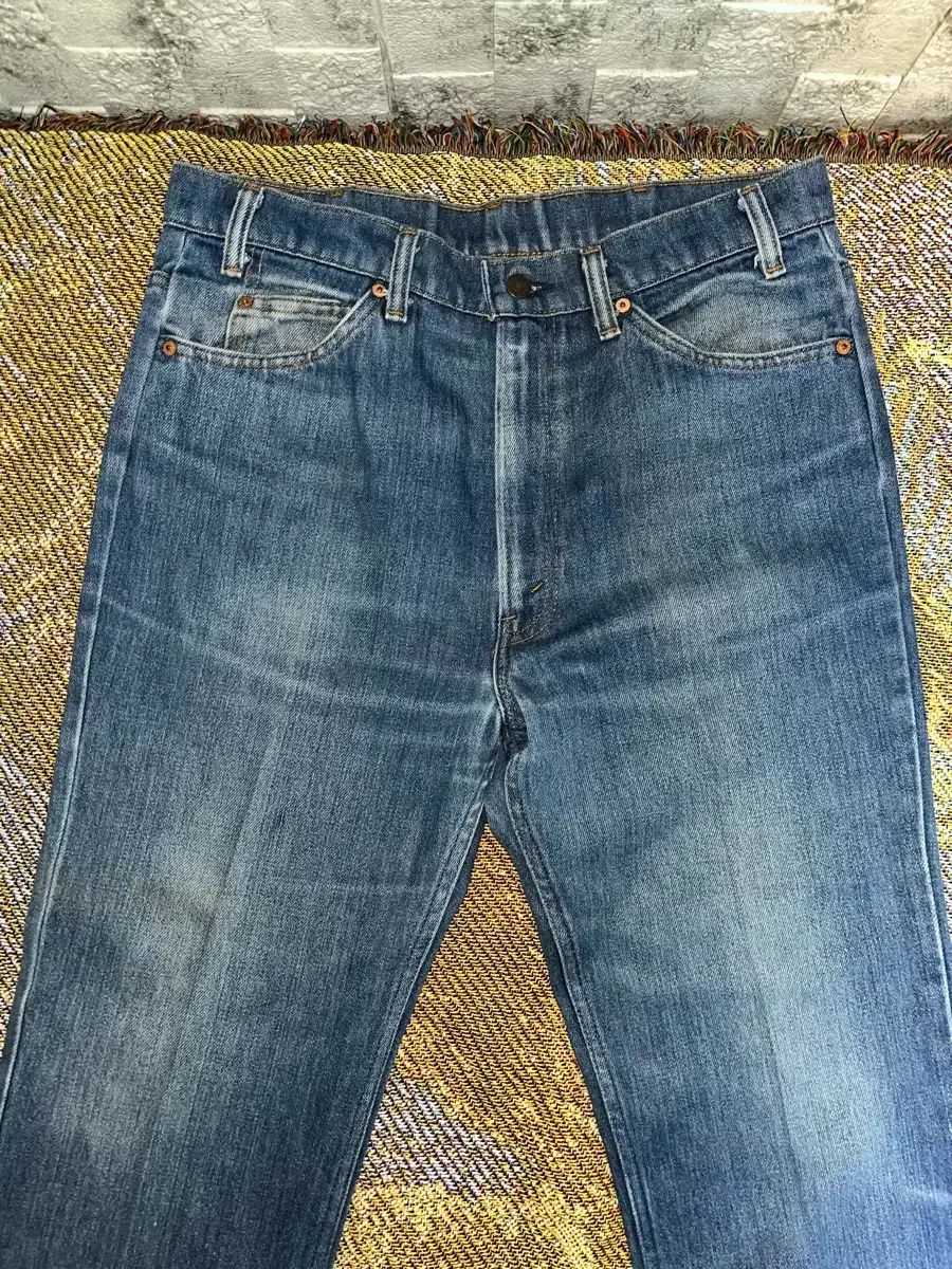 LEVI'S リーバイス 80年代 USA製 66後期 517 オレンジタブ 刻印4 ブルー W31 L30 表記 ? | 古着屋 EAGLEBASE オレンジタブ　Levi’s 517 35×30