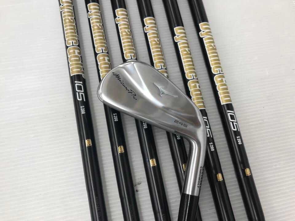 ミズノ Mizuno Pro 245 ダイナミックゴールド105ブラック S 200フレックス アイアンセット