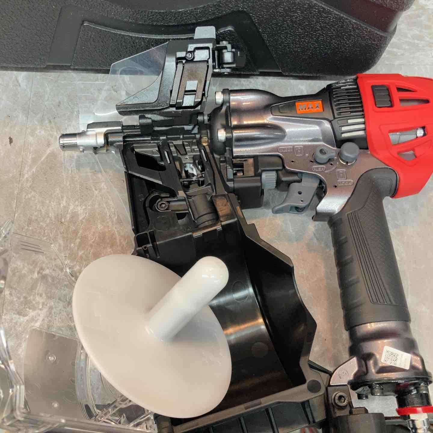  マックス MAX 高圧エア釘打ち機 HN 65 FW 1 アタッチメントV付 型枠用モデル ドリルチャック その他 電動工具 エア工具