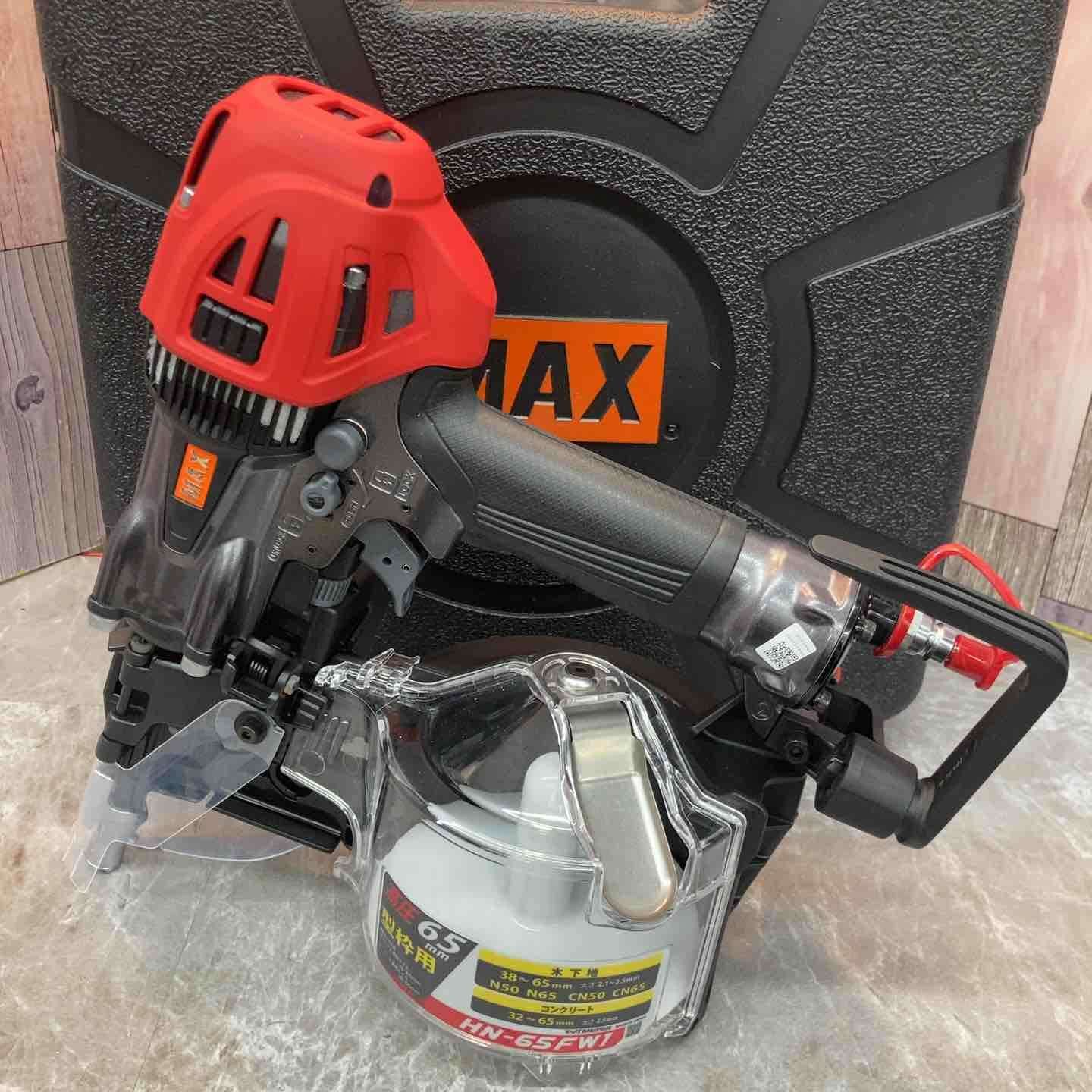 マックス MAX 高圧エア釘打ち機 HN-65 FW 1 アタッチメントV付 型枠用モデル