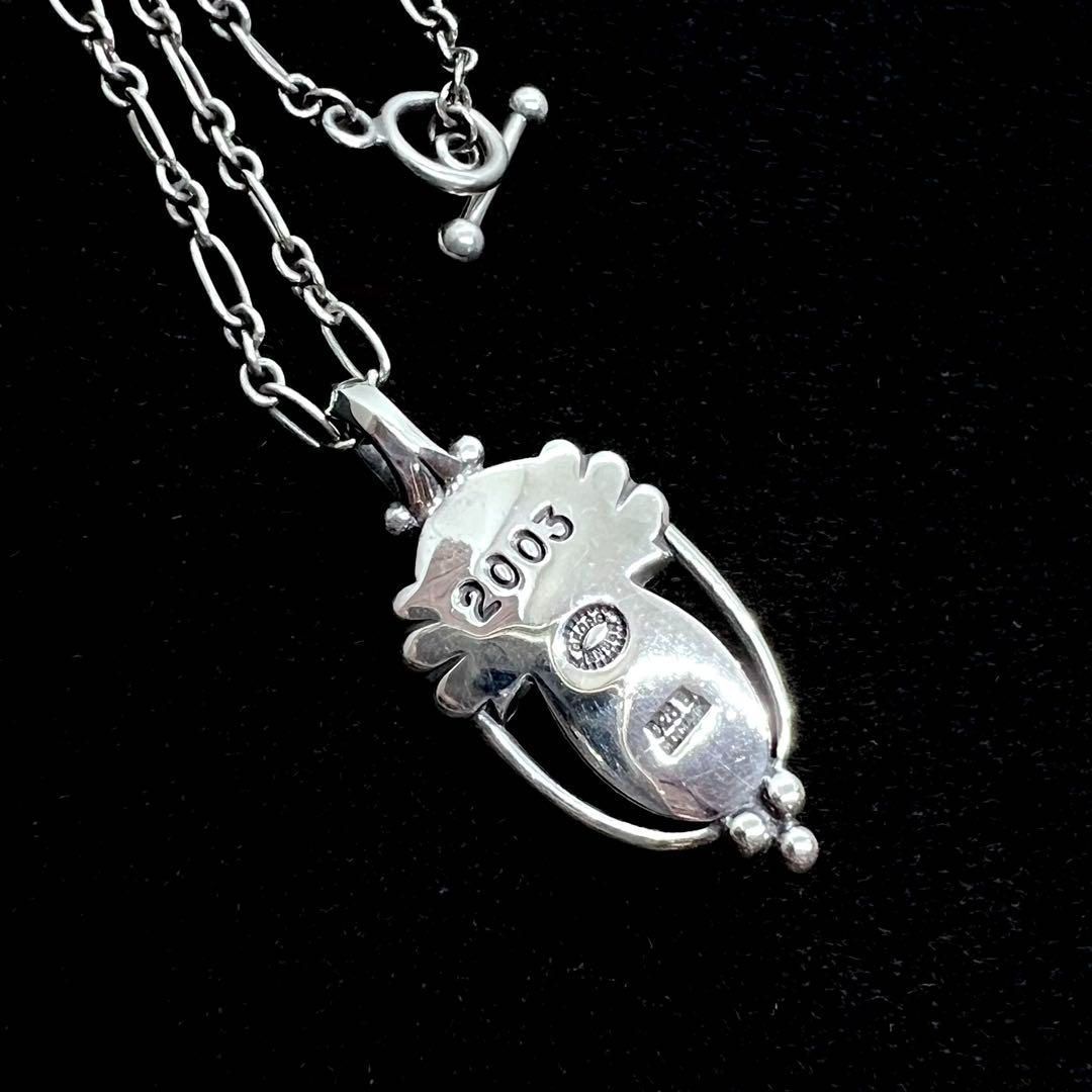  　2003　ローズクォーツ　ヘリテージ　ネックレス 美品 ジョージジェンセン ローズクォーツ 2003 ヘリテージ ネックレス