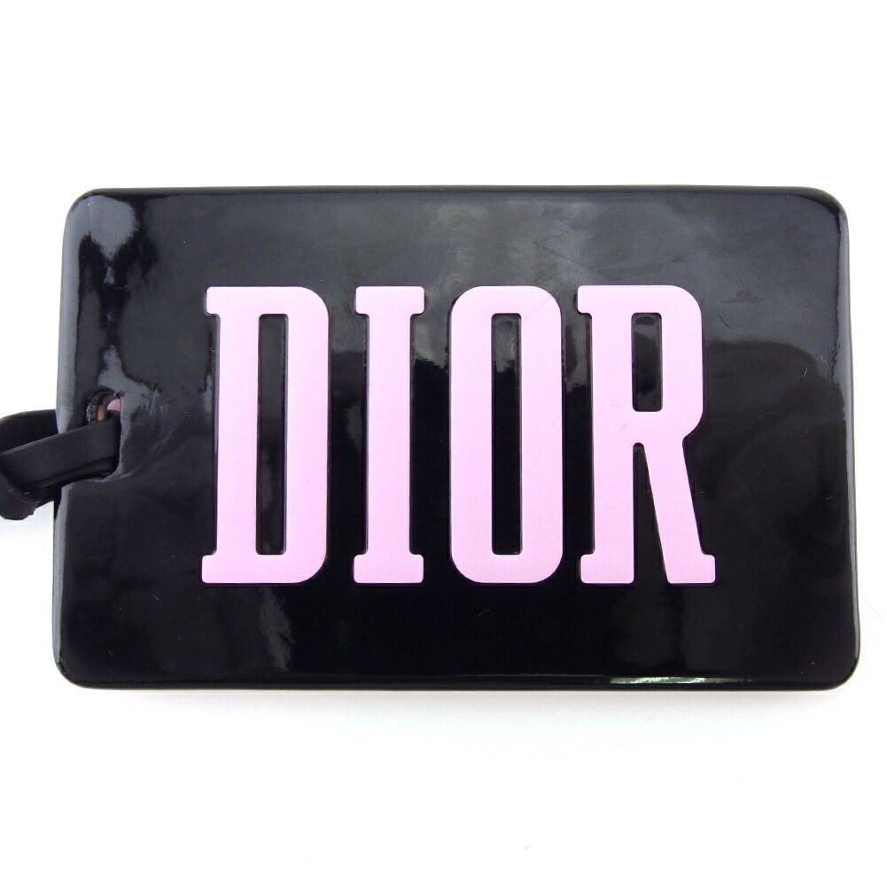 【最大30％OFF】ディオール Dior ミラー ロゴ ストラップ付き ブラック ピンク レディース 中古