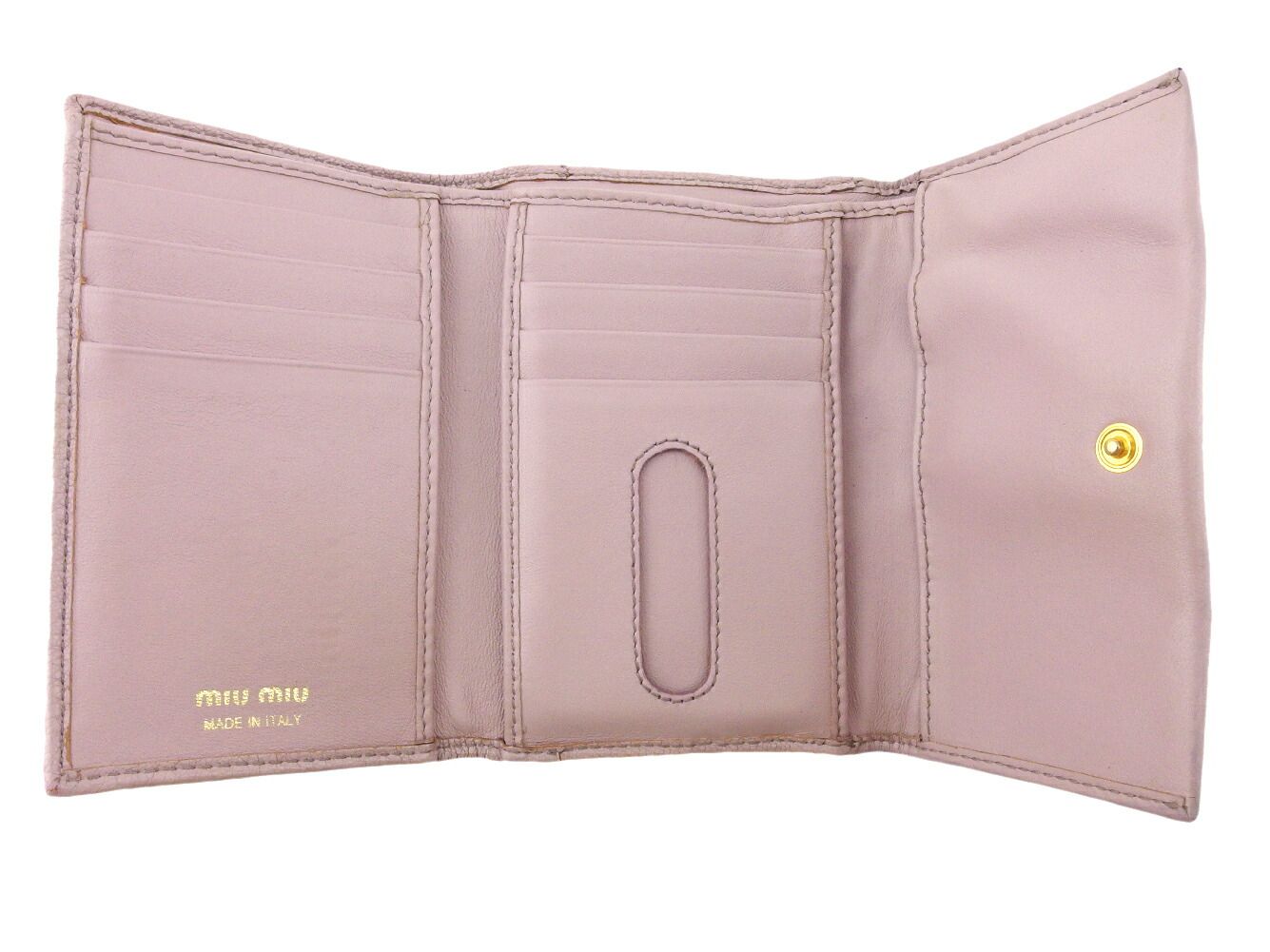 最大30％OFF☆新春セール】ミュウミュウ MIUMIU 二つ折り財布 スター