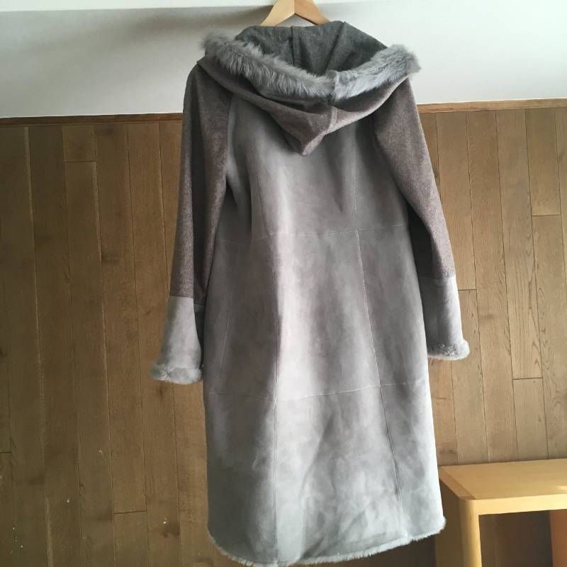 CHRISTIA クリスチア × AGNONA アニオナ DAMA collection ダーマ 最 ムートンファーロングコート４２