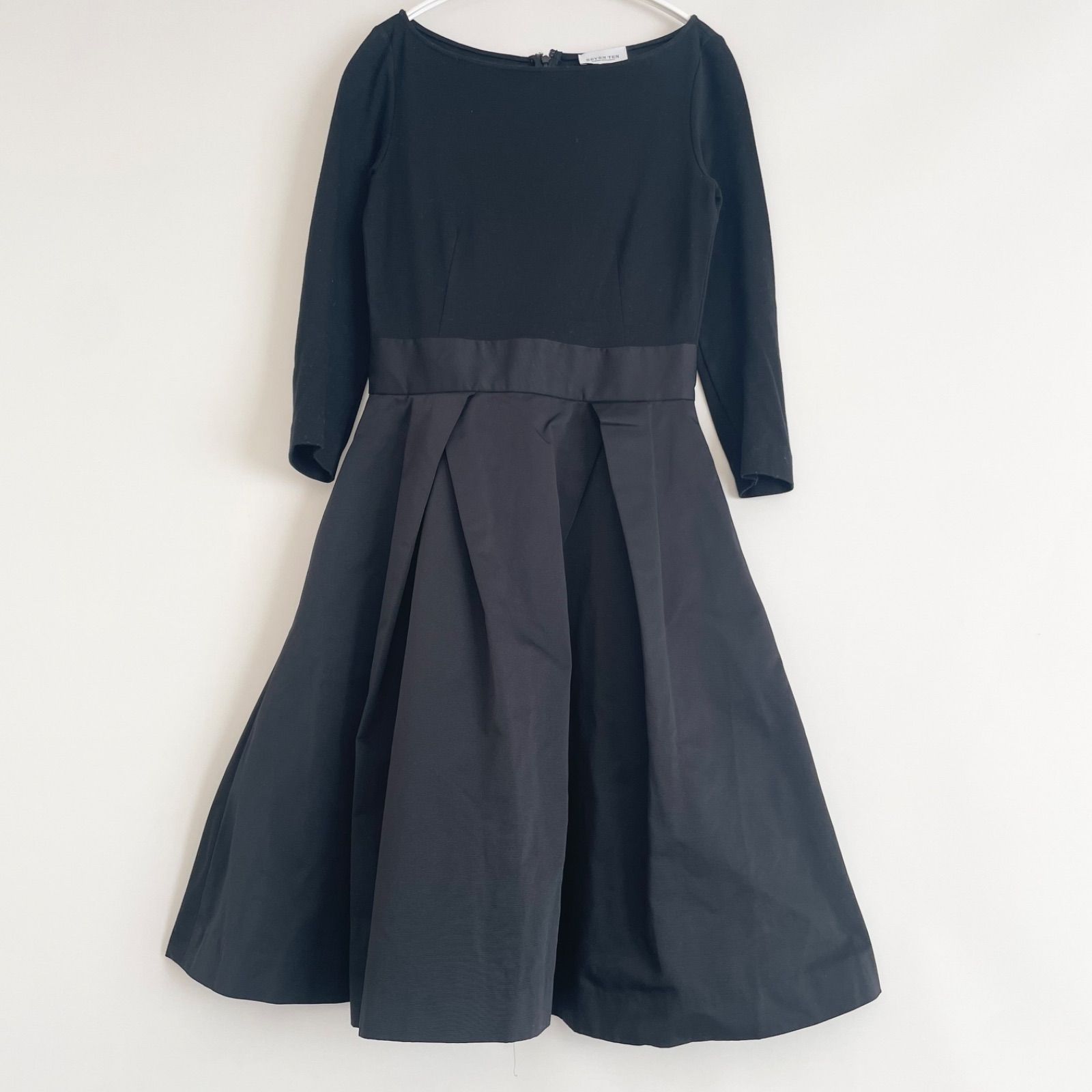 SEVENTEN by Miho Kawahito セブンテン ワンピース 黒 S／上品