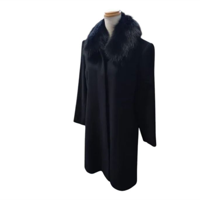 フォックスファー】カシミヤ ウール コート PENNY JULE 比翼ボタン