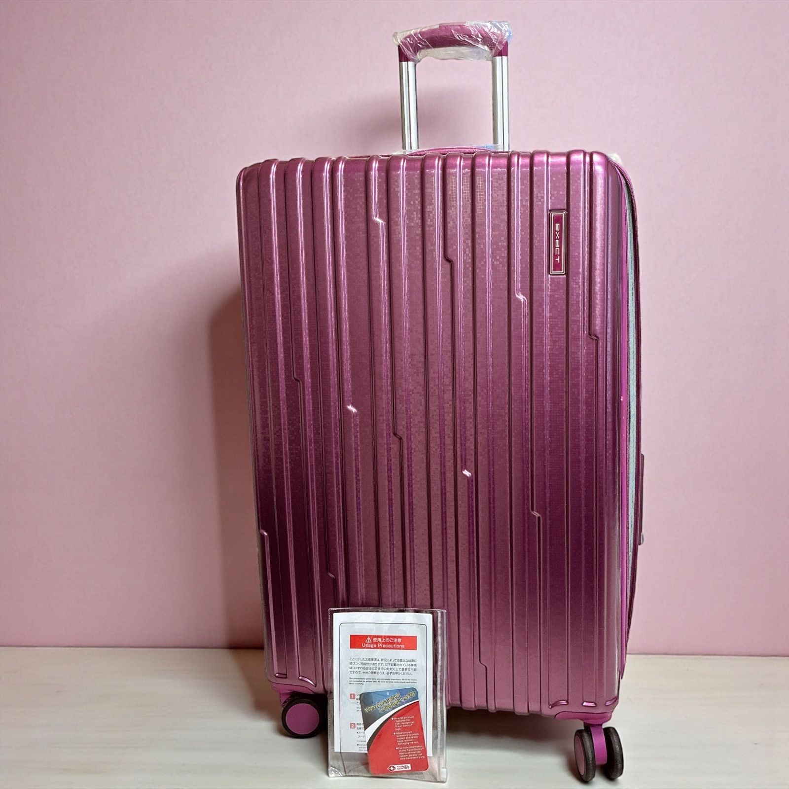 ♥ ACE エース 四輪 スーツケース キャリーバッグ 旅行 出張 ビジネスマン トラベル 78 L|94 L ピンクプリズム ピンクパープル系 カラー
