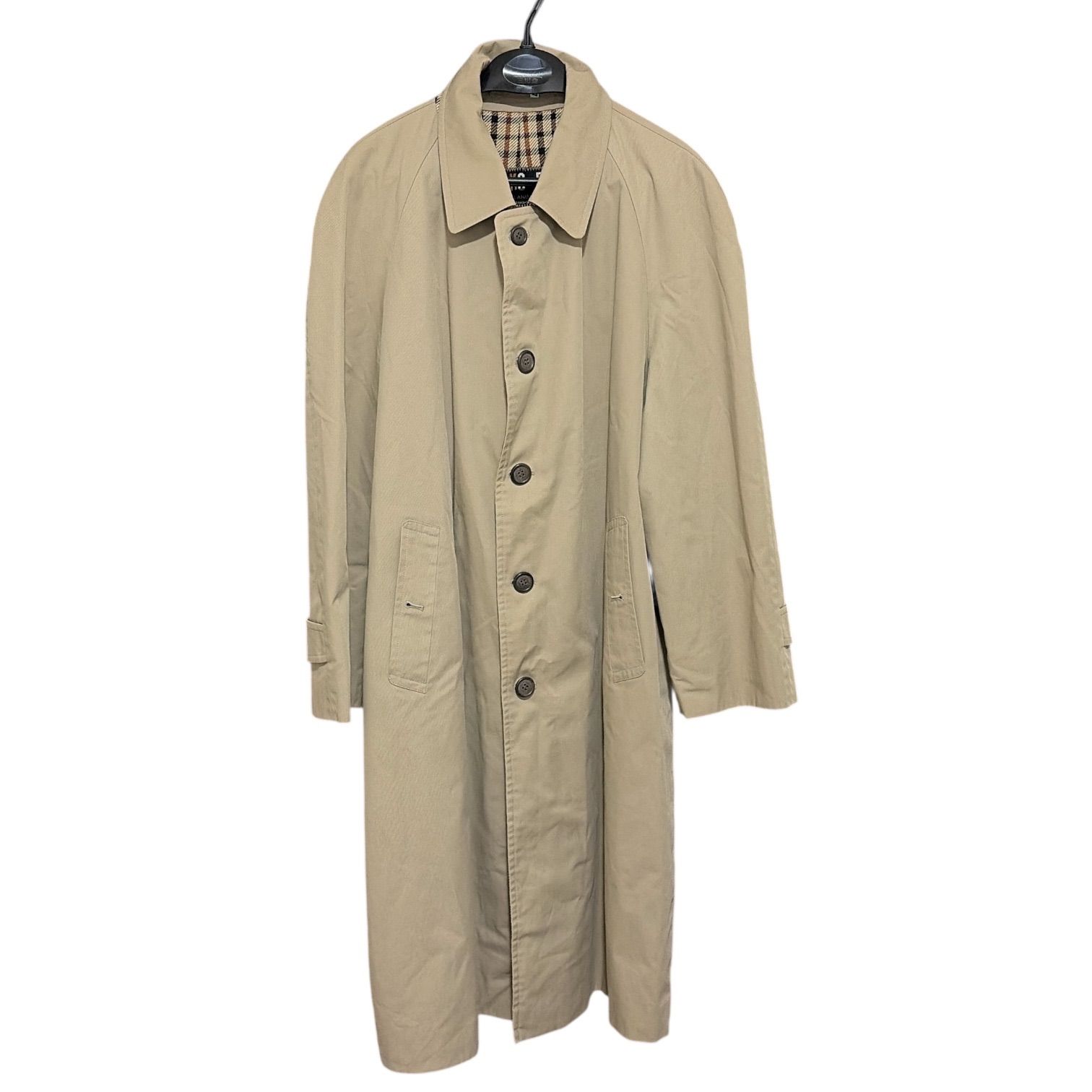 ZM1691 DAKS ダックス ロングコート オーダーサイズ 記名あり ベージュ