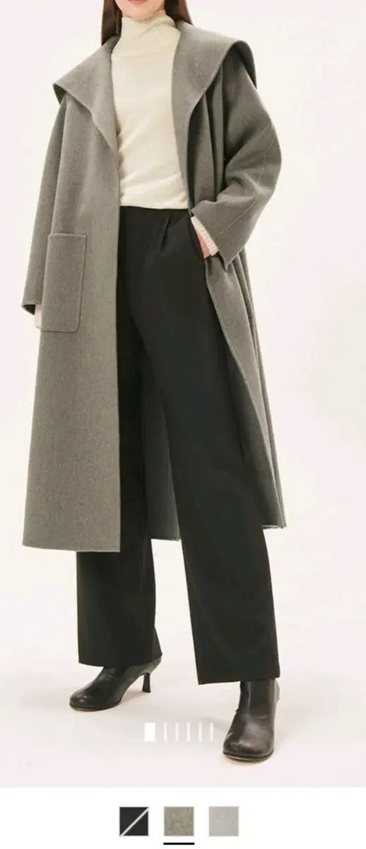 ブルーIDセーラーカラーベルト付きコート ショップ ミリアンデニ mili