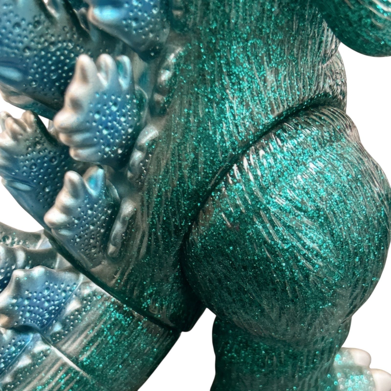激レア マルサン ラメ入りゴジラ 緑 ソフビ フィギュア - メルカリ
