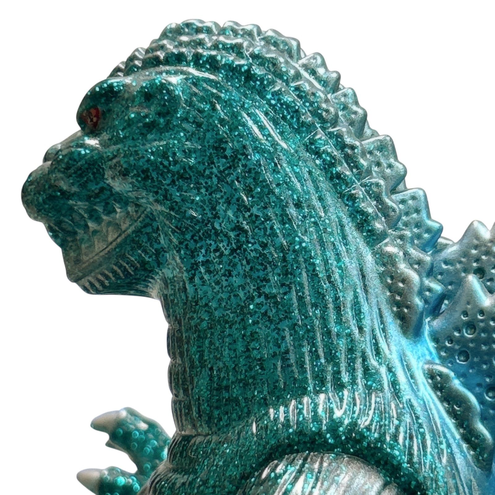 激レア マルサン ラメ入りゴジラ 緑 ソフビ フィギュア - メルカリ