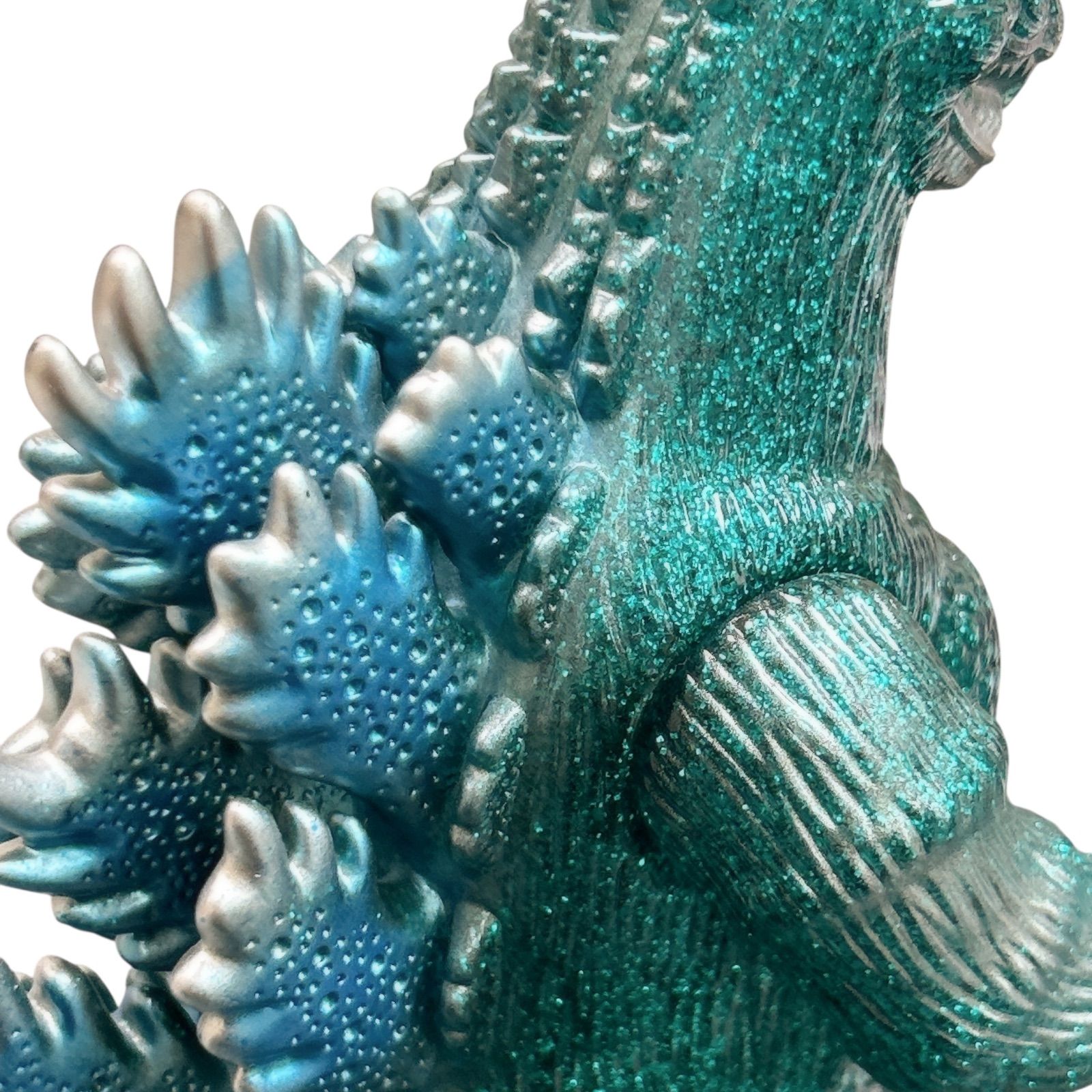 激レア マルサン ラメ入りゴジラ 緑 ソフビ フィギュア - メルカリ