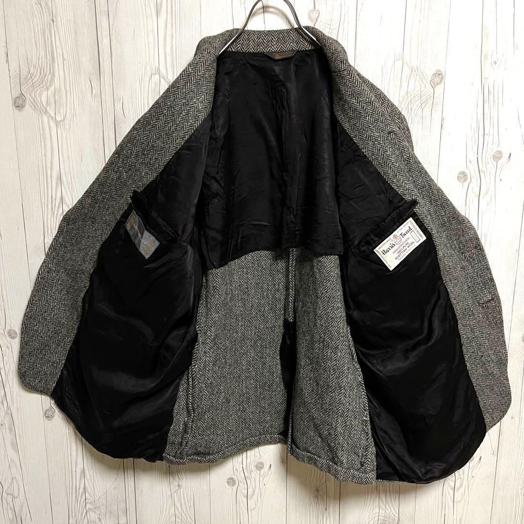 Harris Tweed ハリスツイード テーラードジャケット グレー系 管理番号