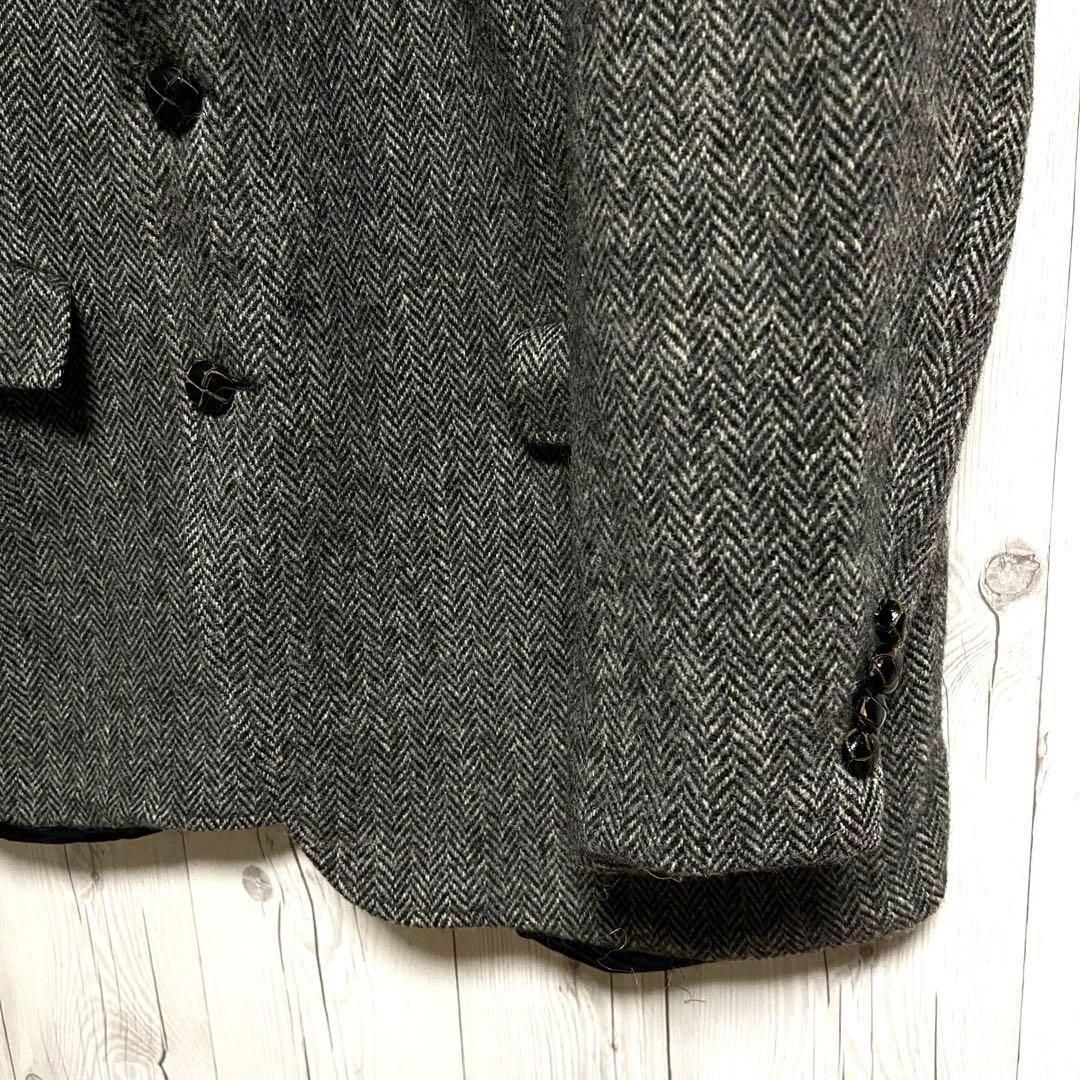 Harris Tweedハリスツイード　テーラードジャケット グレー　管理番号付 Harris Tweed ハリスツイード テーラードジャケット グレー系 管理番号