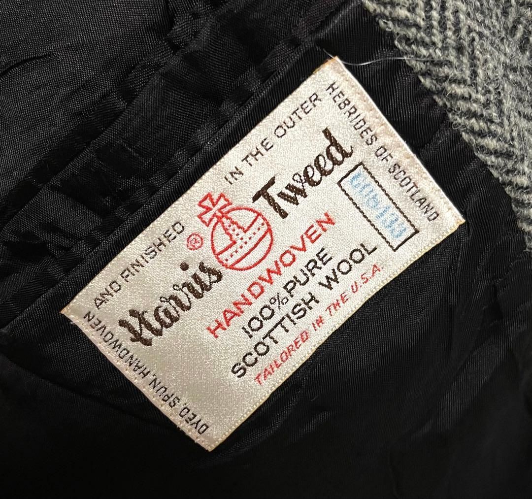 Harris Tweed ハリスツイード テーラードジャケット グレー系 管理番号
