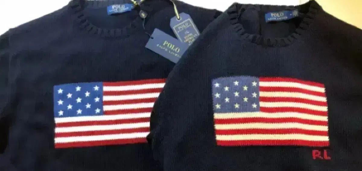 ポロラルフローレン 星条旗 ニット ネイビー s - メルカリ