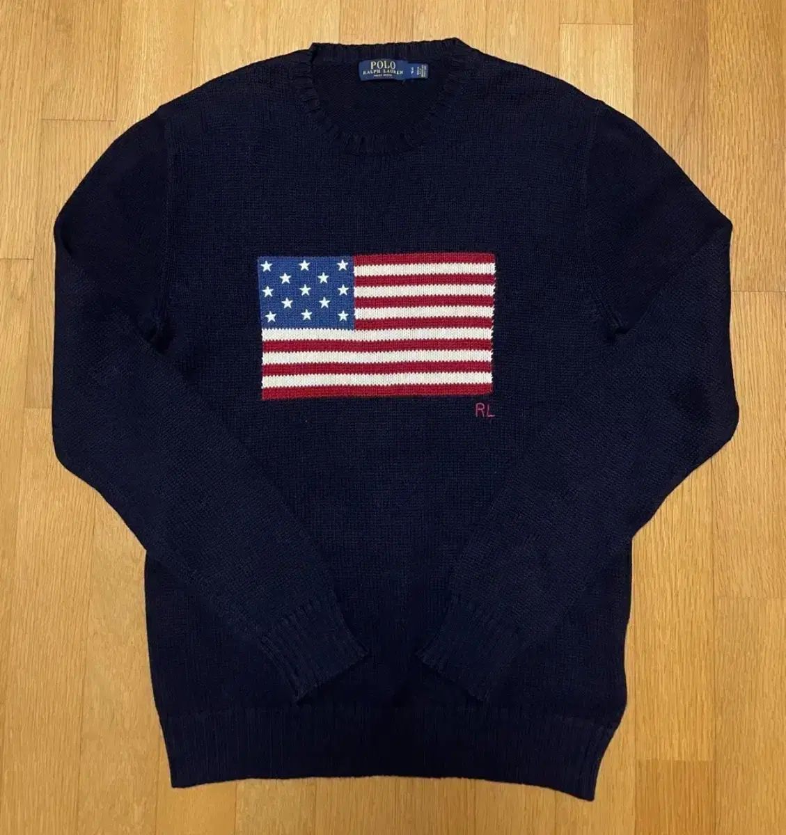 ポロラルフローレン 星条旗 ニット ネイビー s - メルカリ