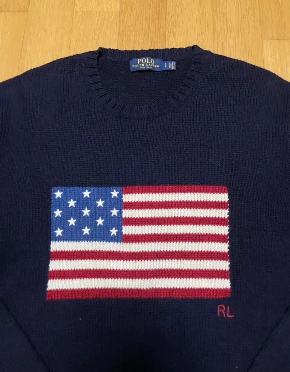 ポロラルフローレン 星条旗 ニット ネイビー s - メルカリ