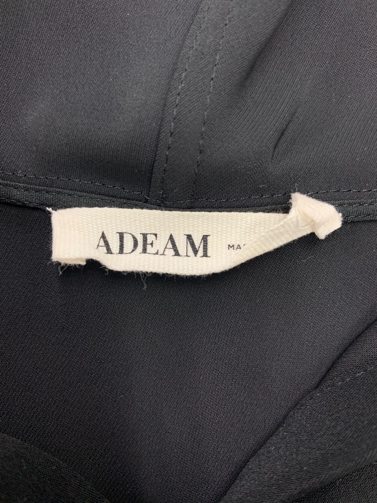 アディアム 42221 ワンピース S ブラック フーディフリル ITJH3SG89Z6S  