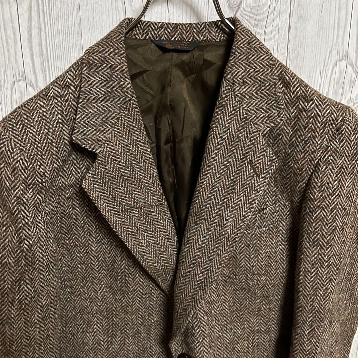 Harris Tweed ハリスツイード テーラードジャケット USA製 WOOL