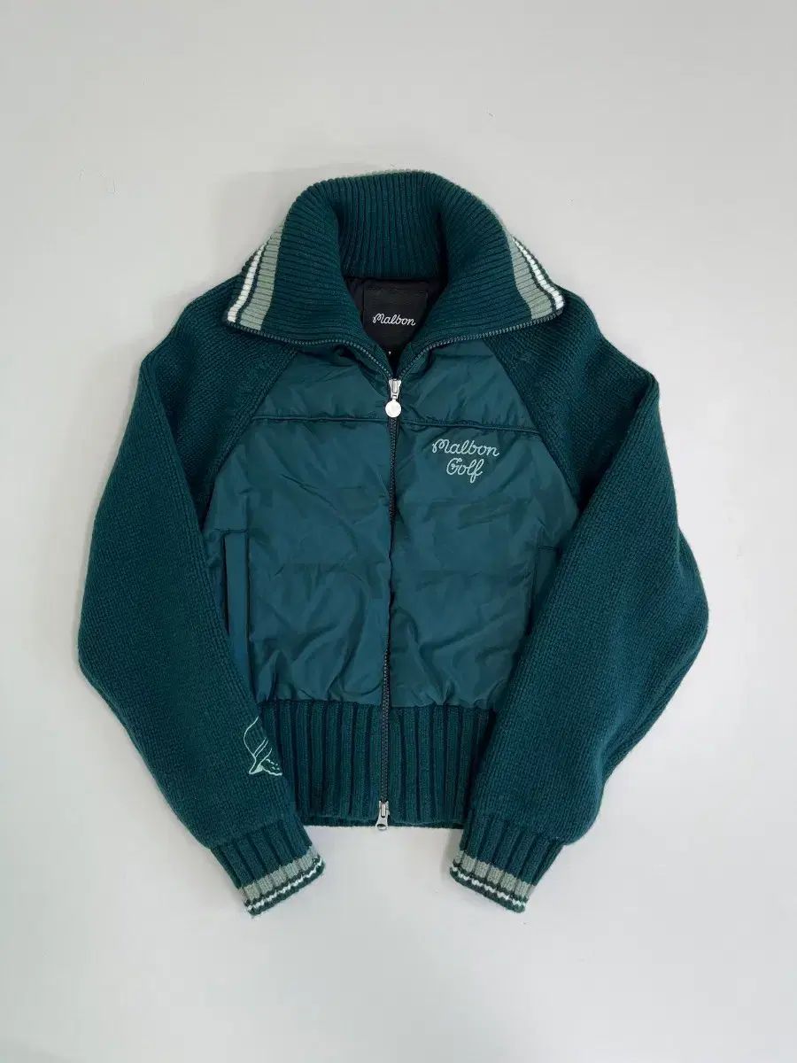 マルボンゴルフ ダウンニット ショートジャケット グリーン
