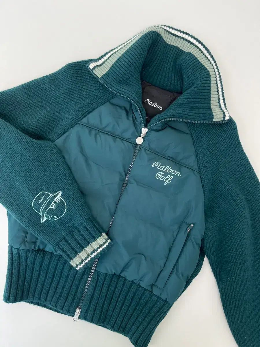 マルボンゴルフ ダウンニット ショートジャケット グリーン