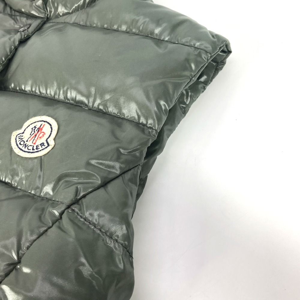 MONCLER モンクレール ダウンベスト ロゴ ワッペン ナイロン カーキ