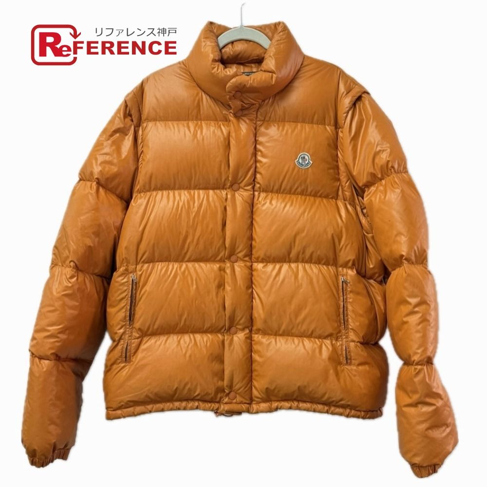 MONCLER モンクレール ダウンジャケット ロゴ ナイロン オレンジ