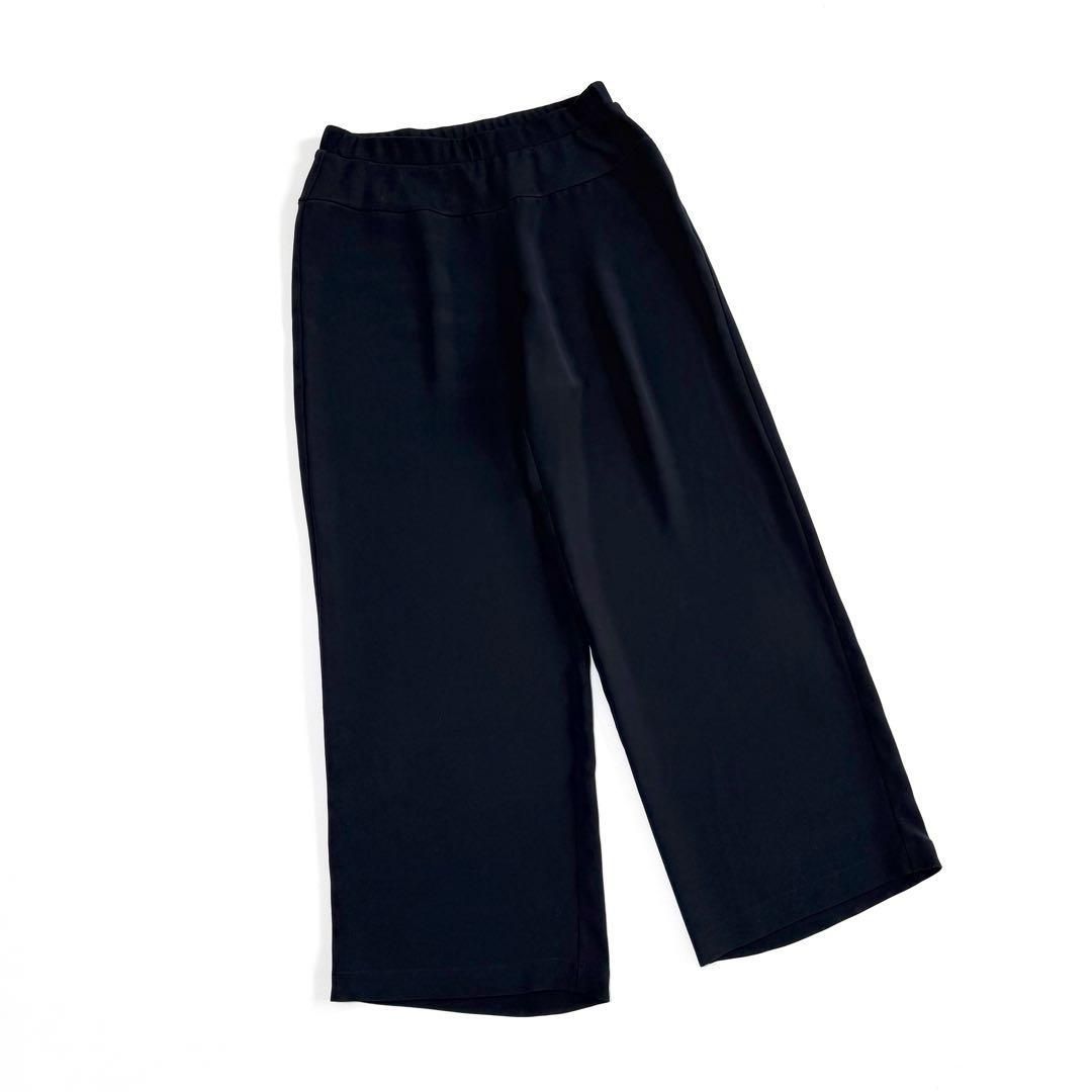 BEARDSLEY ビアズリー ワイドパンツ リラックス きれいめ ネイビー 濃紺 F