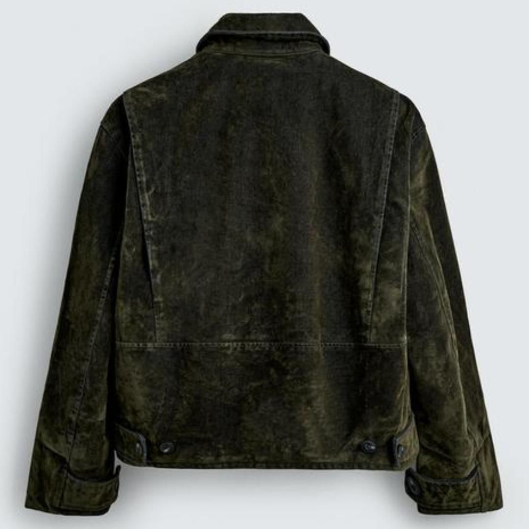 ZARA ベロアツイルジャケット XLサイズ - メルカリ