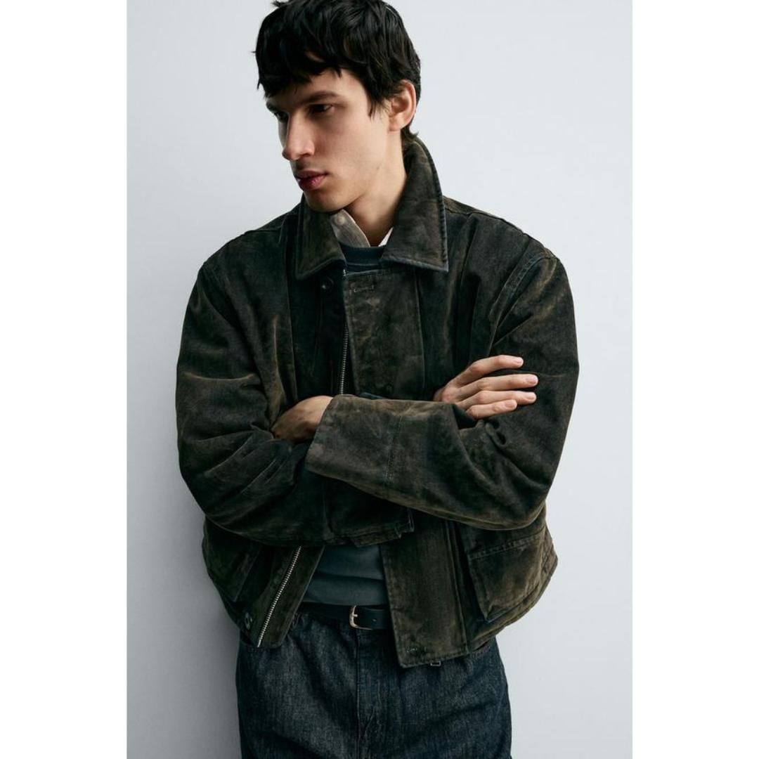 【完売品】　ZARA ベロアツイルジャケット　新品　未使用 ZARA ベロアツイルジャケット 【新品未使用品】 - メルカリ