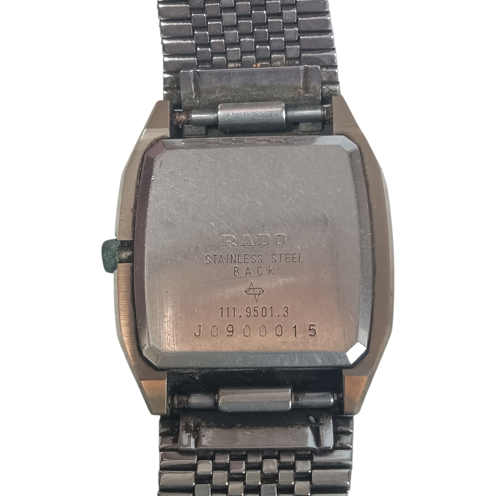  稼働 1215 2 RADO DIASTAR ラドー ダイアスター 11 9501 3 メンズ腕時計 レディース ユニセックス クォーツ デイト ゴールド文字盤 腕時計(クォーツ) 腕時計(アナログ)