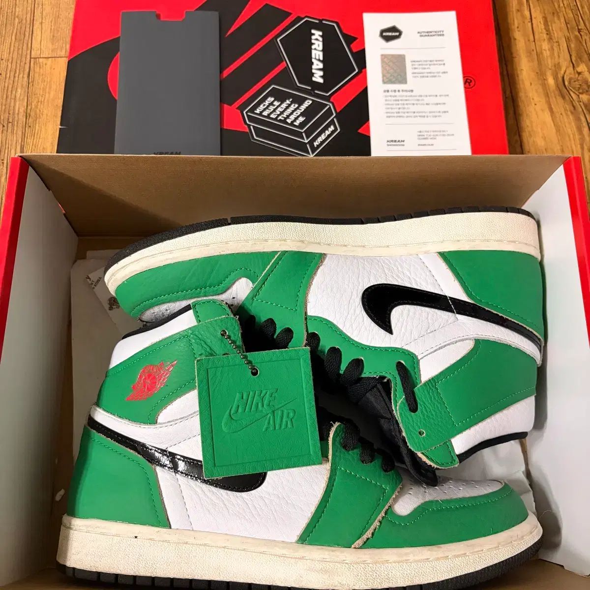 ナイキ エア ジョーダン 1 レトロハイ OG ラッキーグリーン W 250