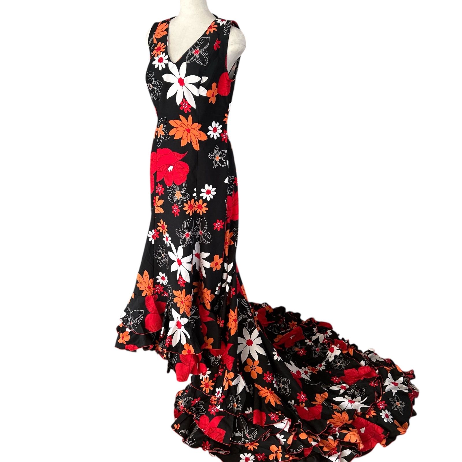 フラメンコ衣装　バタデコーラワンピースドレス　　　MOLINA製 スペイン製 MOLINA モリーナ フラメンコ衣装 バタデコーラワンピース