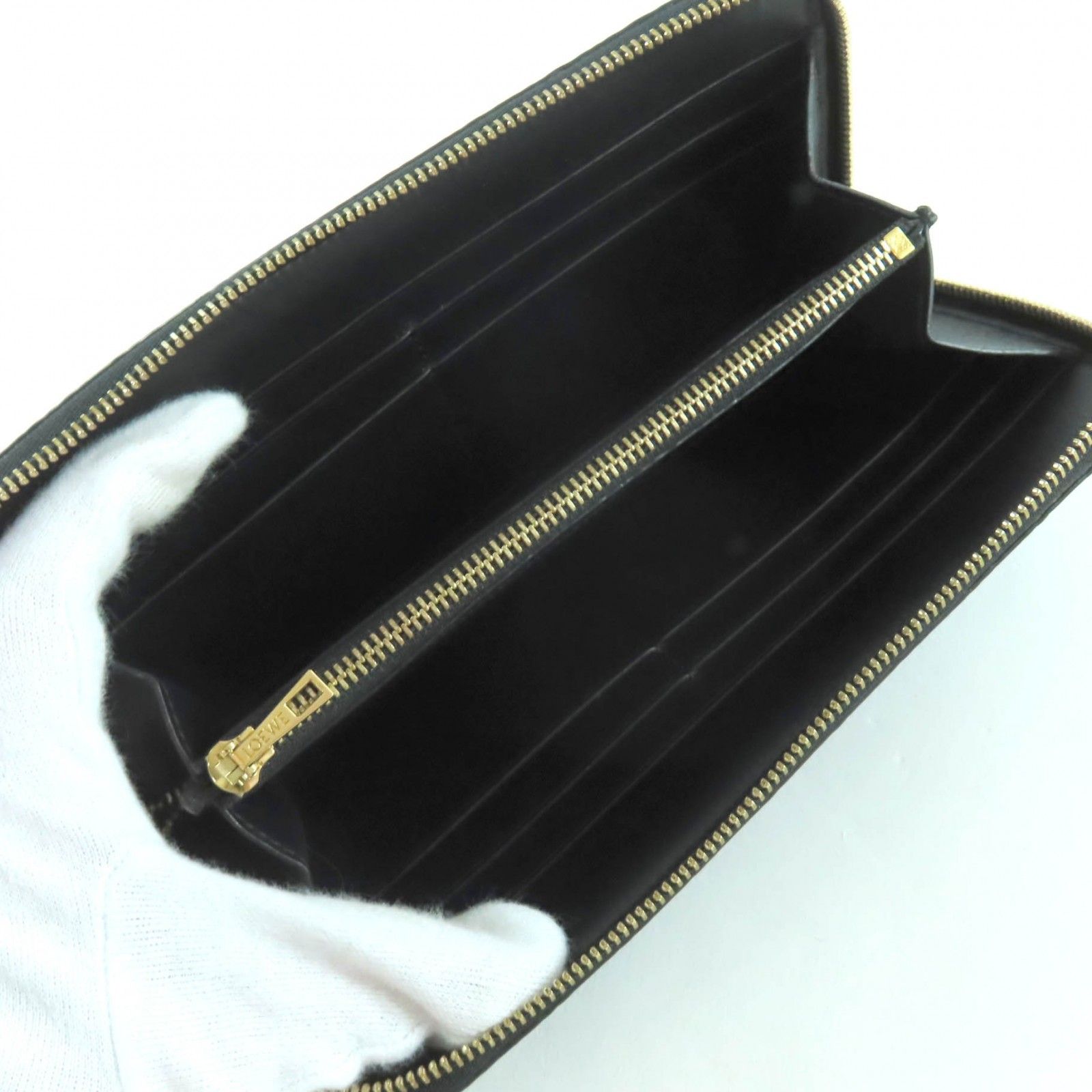 極美品☆LOEWE ロエベ C499T12X07 リピート ジップアラウンド