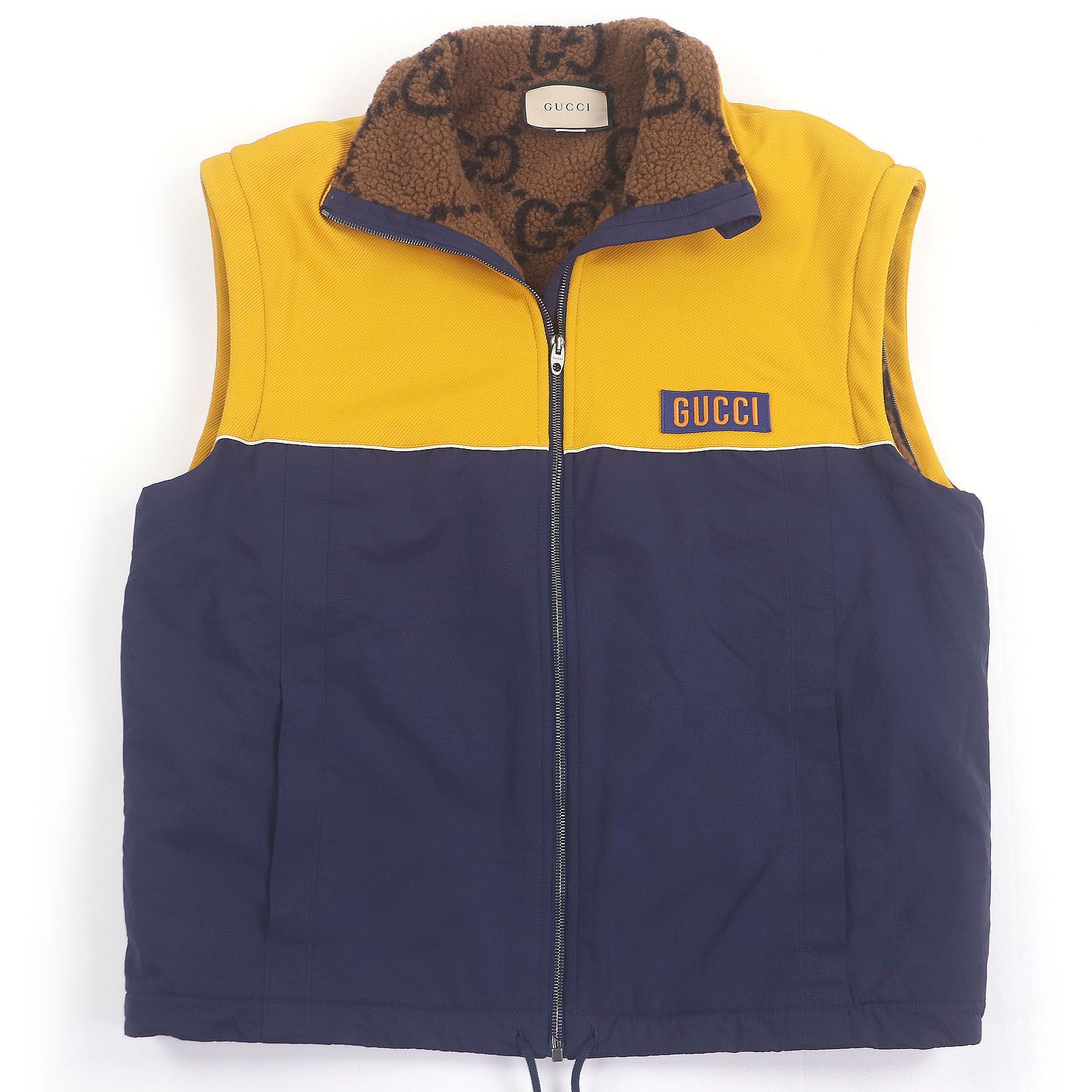 美品□GUCCI グッチ 673635 裏ボア GGロゴ総柄 2WAY テクニカル