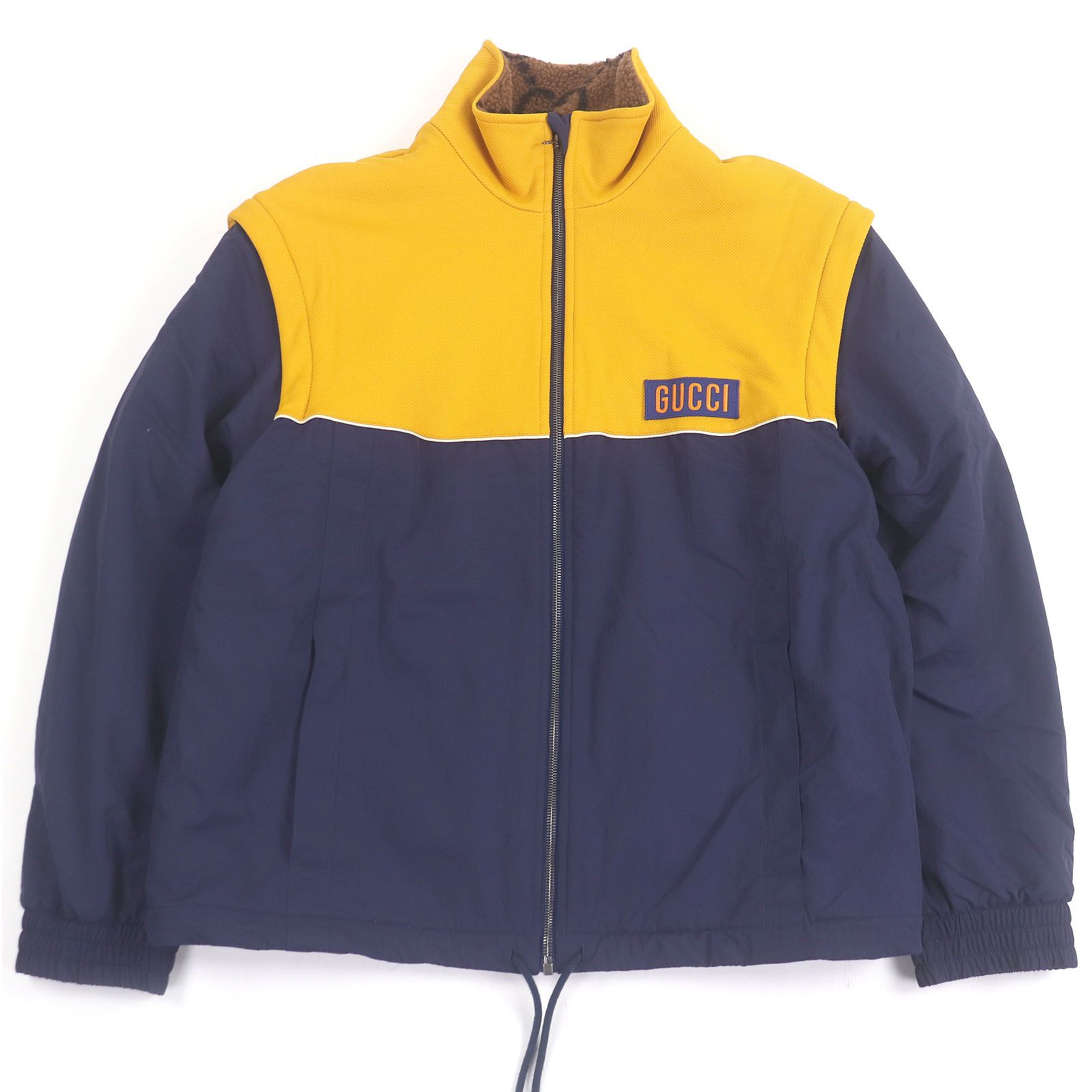 美品□GUCCI グッチ 673635 裏ボア GGロゴ総柄 2WAY テクニカル 美品□GUCCI グッチ 673635 裏ボア GGロゴ総柄 2WAY テクニカル