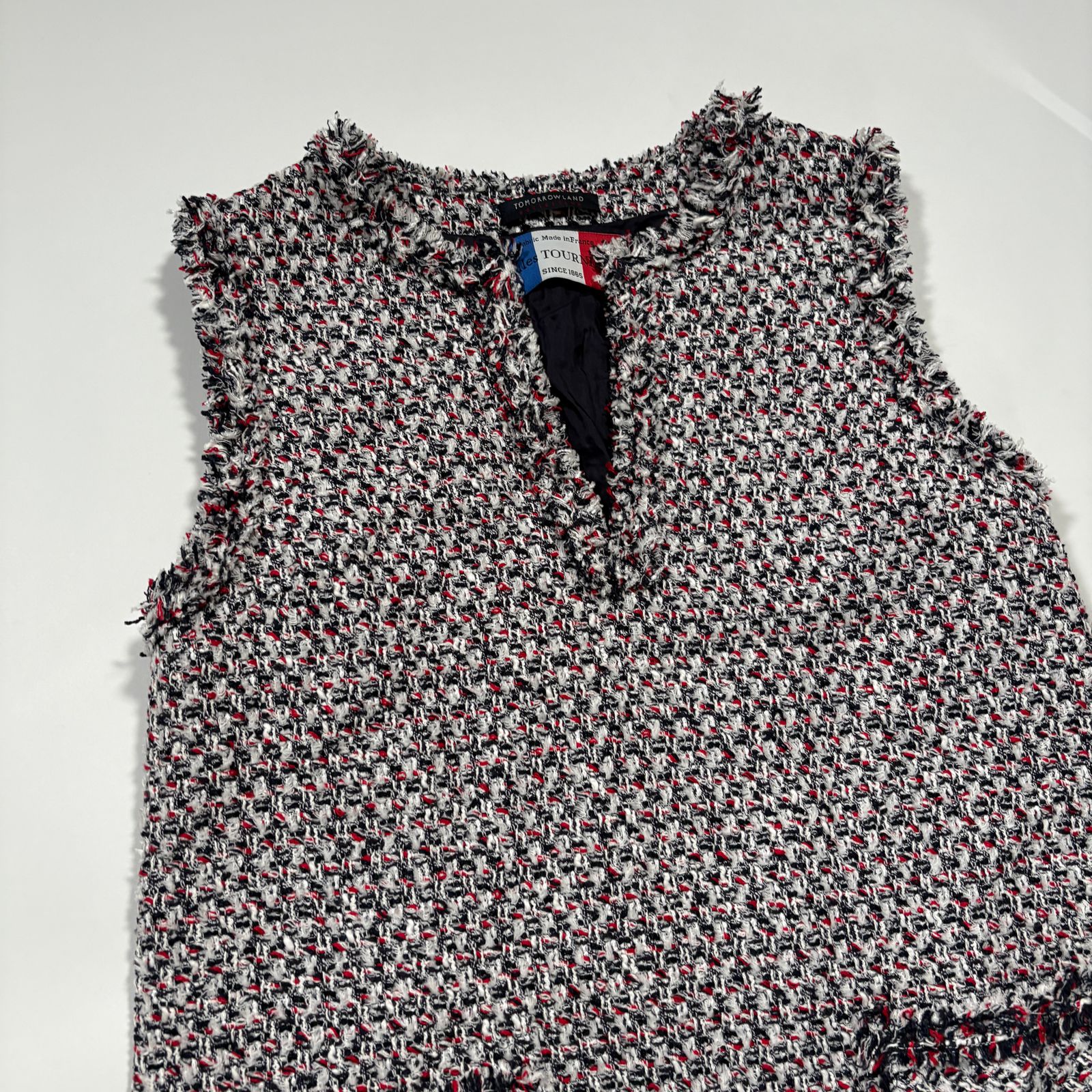 TOMORROW LAND トゥモローランド TOURNIER トゥルニ ツイード ワンピース ミックス ドレス