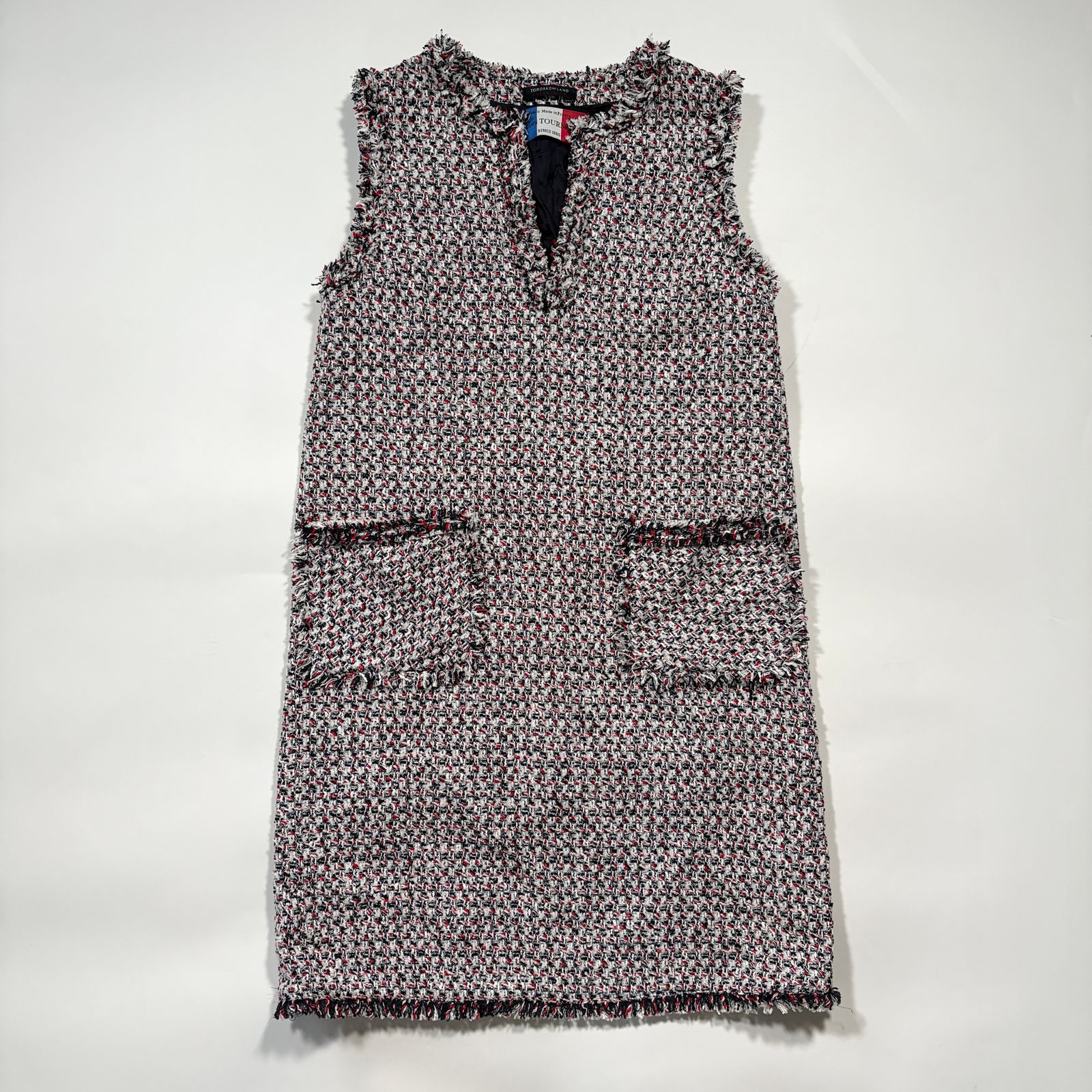 TOMORROW LAND トゥモローランド TOURNIER トゥルニ ツイード ワンピース ミックス ドレス