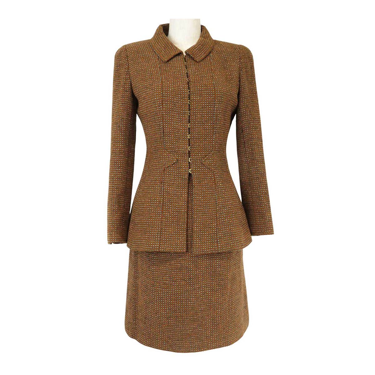 シャネル ココマーク ヴィンテージ セットアップ レディース ブラウン系 CHANEL アパレル 小物