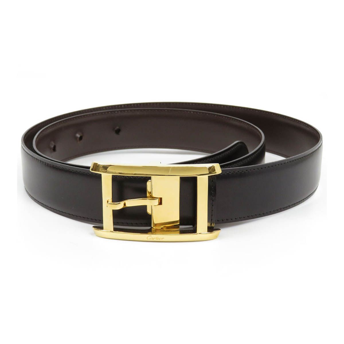 カルティエ タンク リバーシブル ベルト メタル レザー ユニセックス