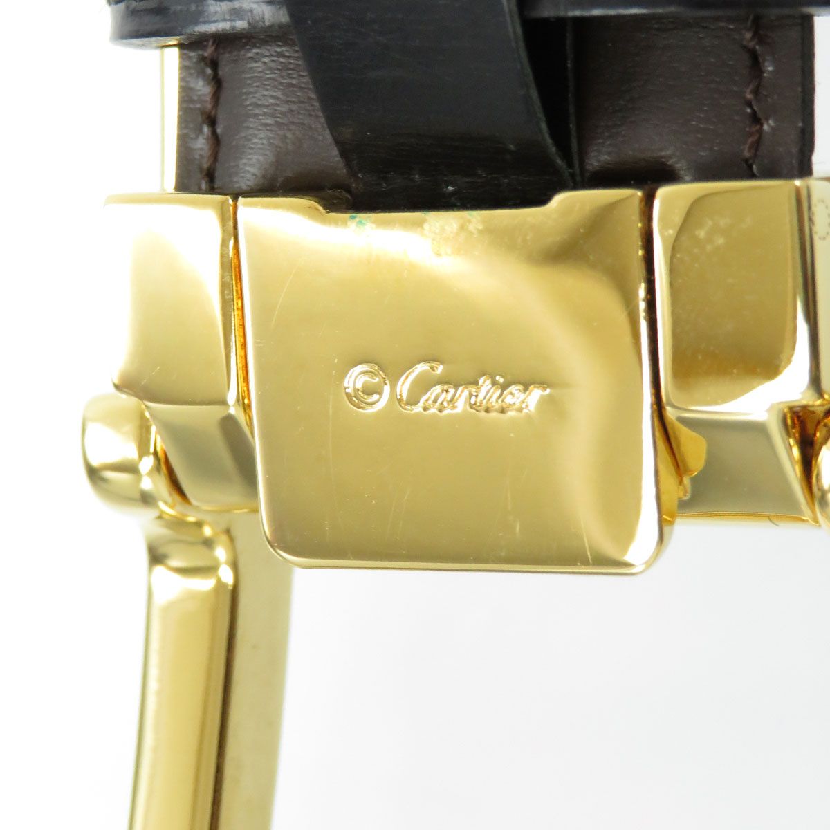 カルティエ タンク リバーシブル ベルト メタル レザー ユニセックス