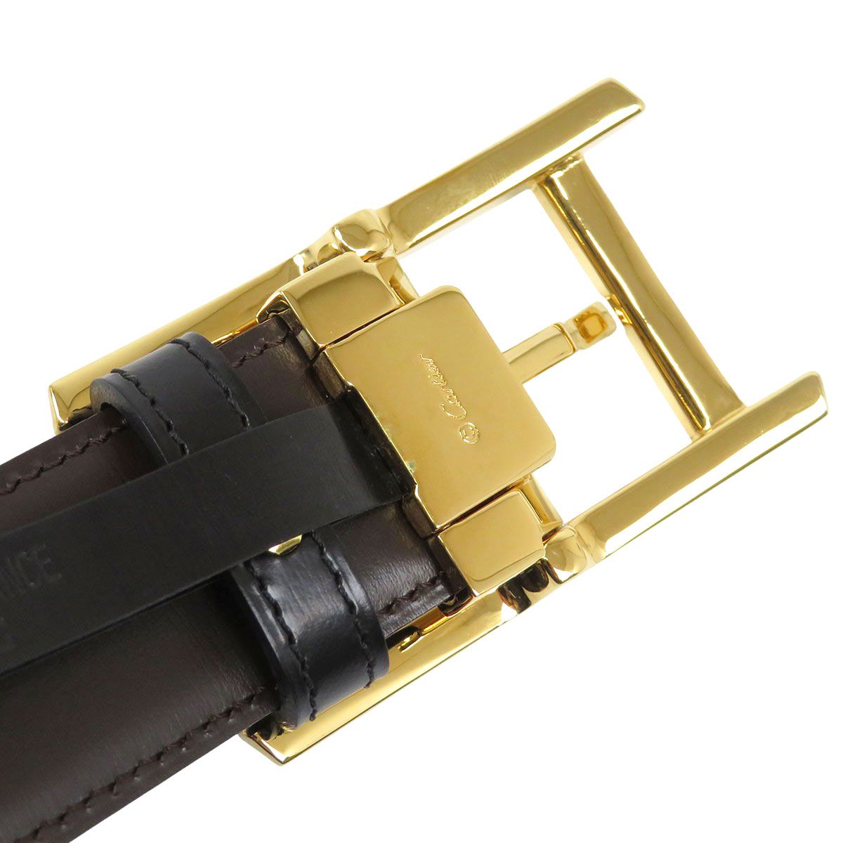 カルティエ タンク リバーシブル ベルト メタル レザー ユニセックス