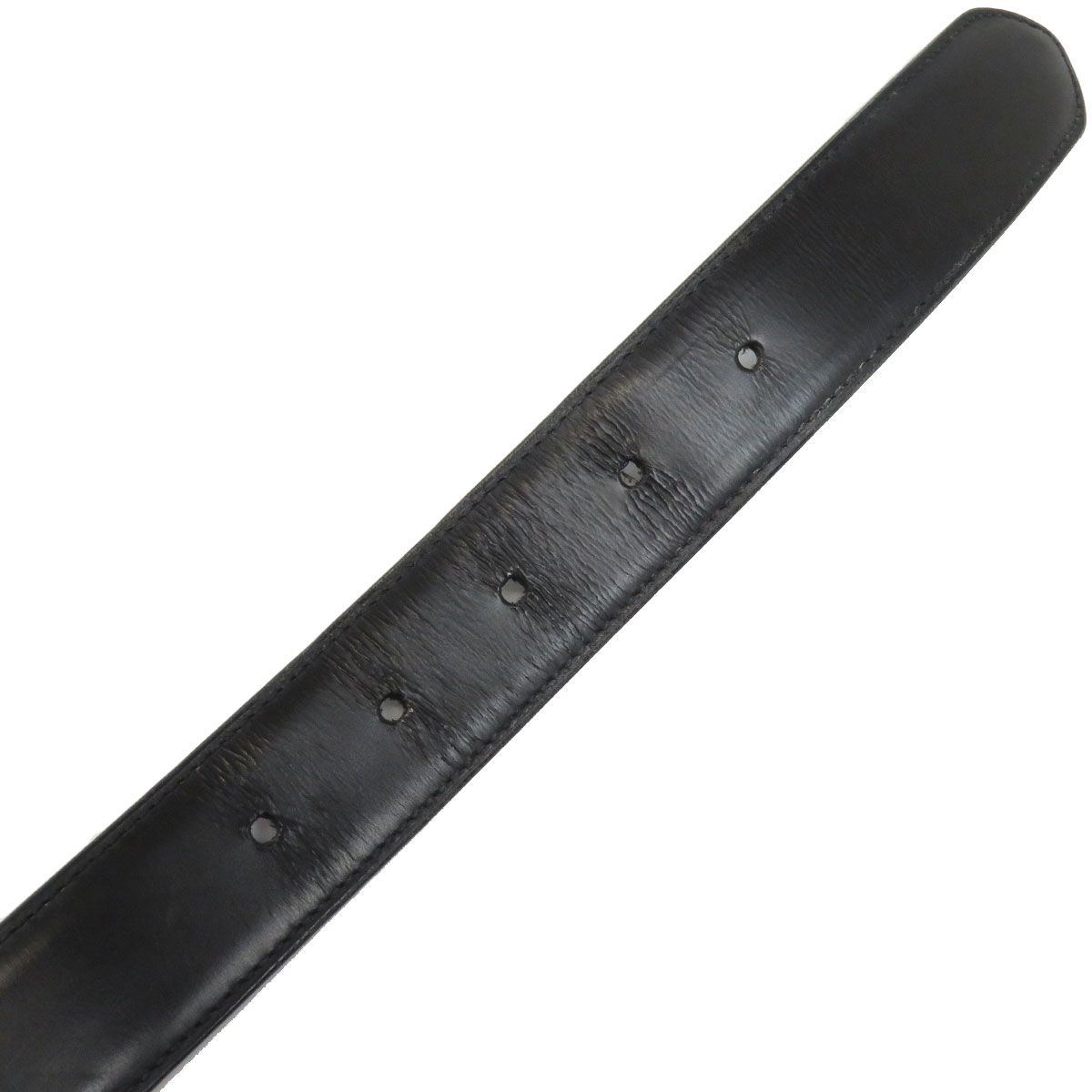 カルティエ Cアロンジェ リバーシブル ベルト メタル レザー ユニ