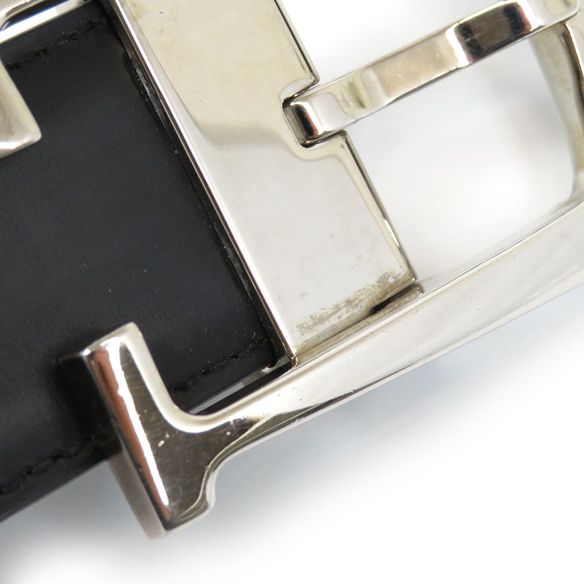 カルティエ Cアロンジェ リバーシブル ベルト メタル レザー ユニ