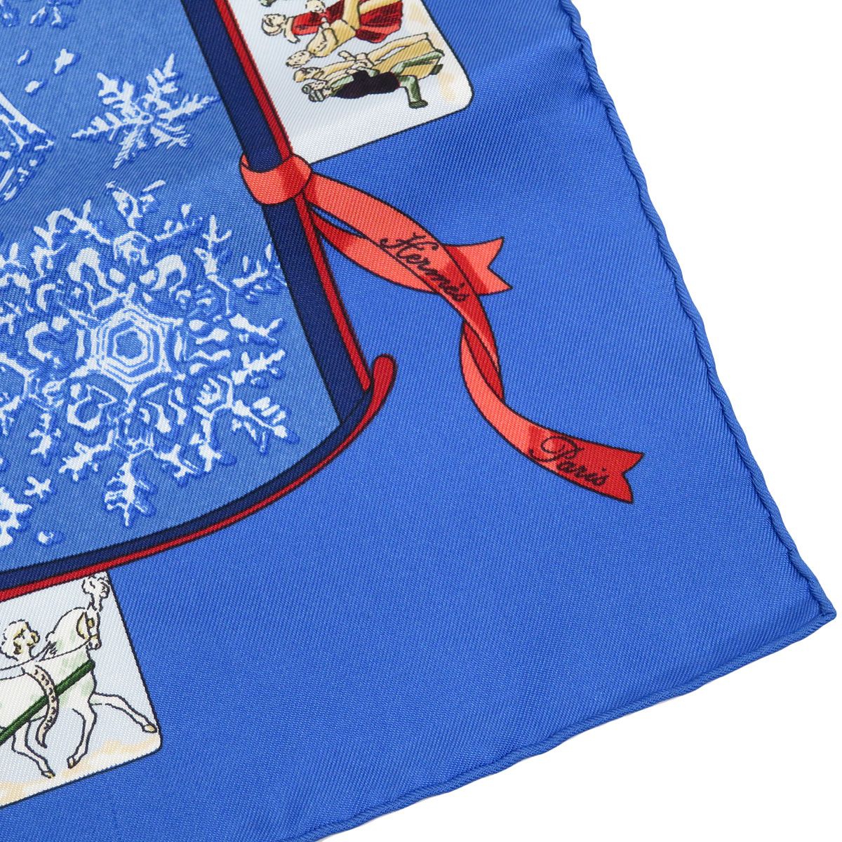 エルメス カレ 45 Neige d'Antan 去年の雪 ユニセックス ブルー HERMES