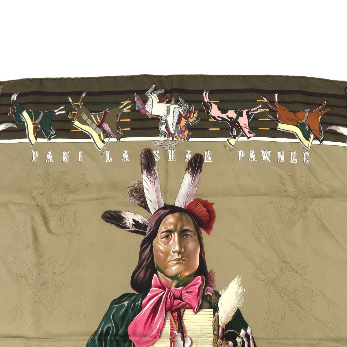 エルメス カレ 90 PANI LA SHAR PAWNEE パウニー族の首長 ユニセックス