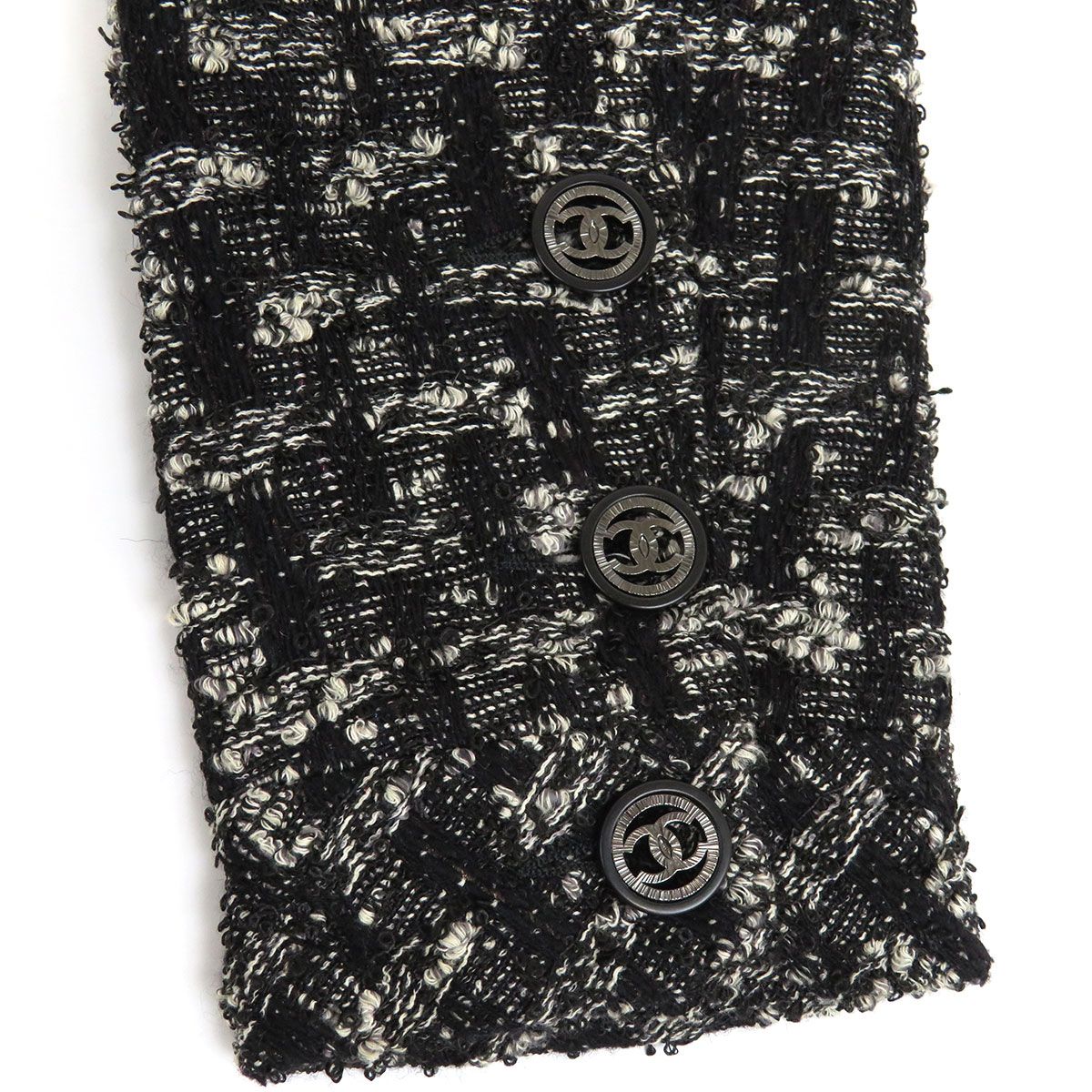 CHANEL // 98P ココマーク ツイード ロング ジャケット CHANEL シャネル 国内式品 ココマークボタン ラメ入り ツイード ロング